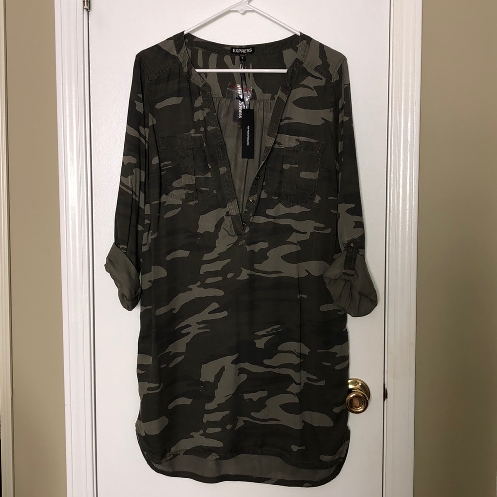 NWT! Express Camouflage dress